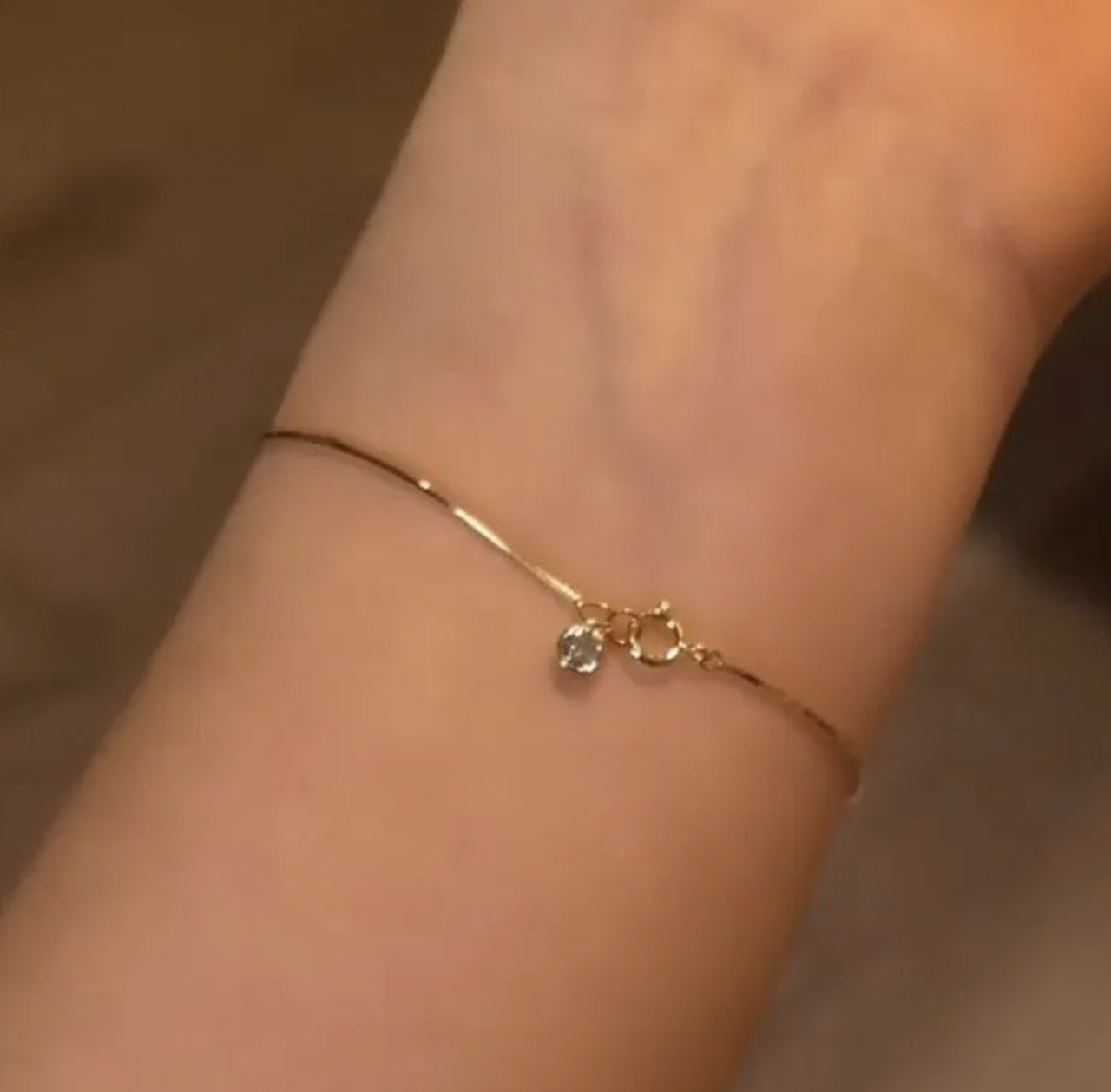 Delicate Star Rhinestone Titanium Steel Bracelet for Women