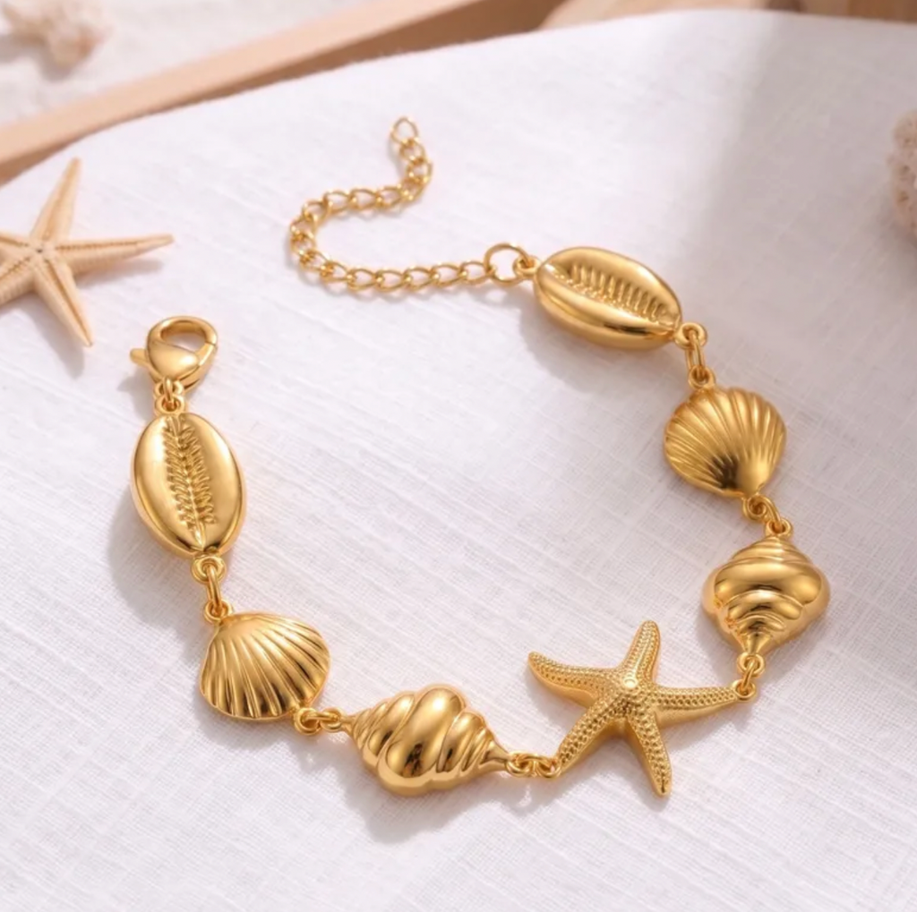 Handmade Starfish 304 Stainless Steel Bracelet for Women