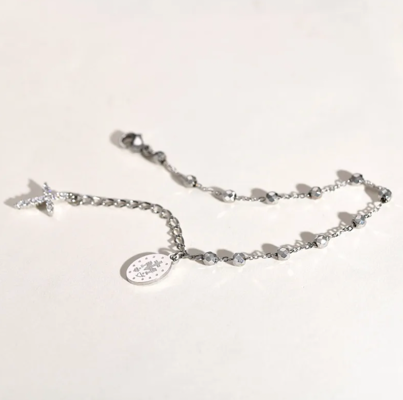Elegant Lady Portrait 304 Stainless Steel Bracelet