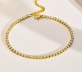 Fruit Charm Zircon Titanium Steel Bracelet for Women