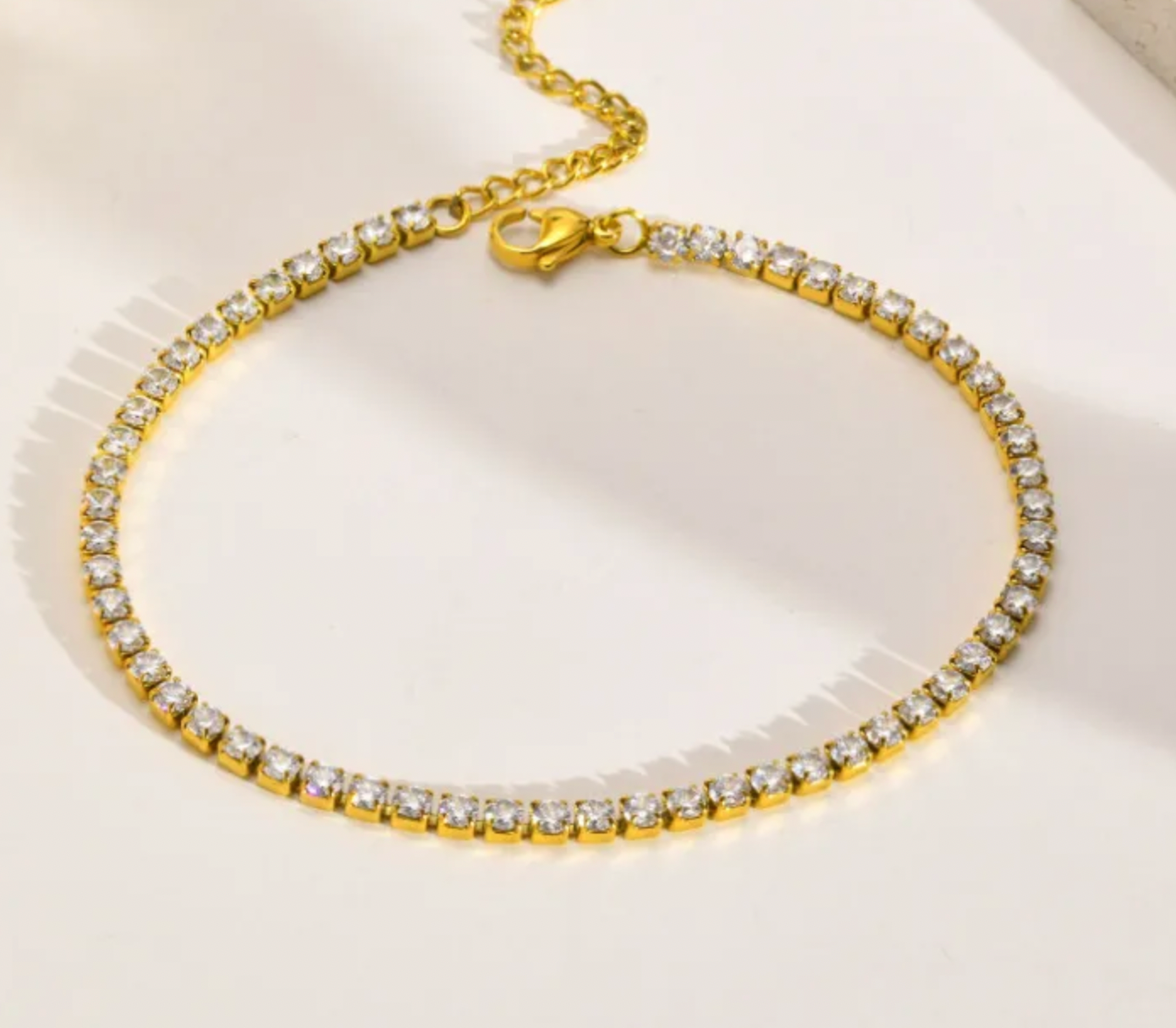 Fruit Charm Zircon Titanium Steel Bracelet for Women